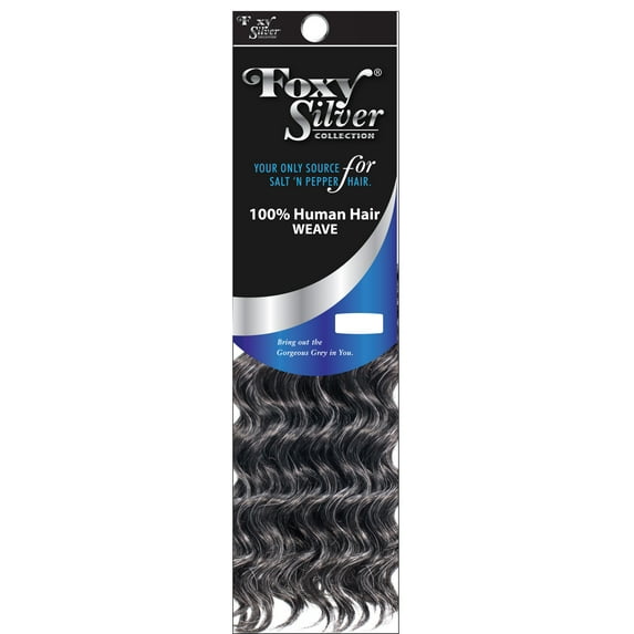 Foxy Silver (Weave - HH Deep Wave) 10 inch - 100% Human Hair Weave in 280