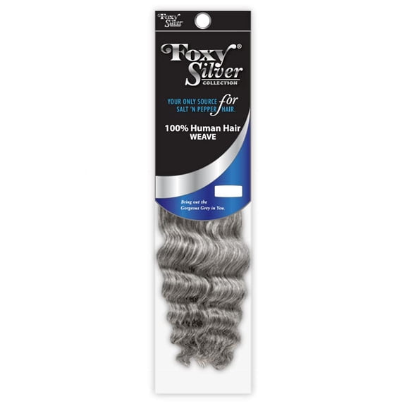Foxy Silver (Weave - HH Ocean Wave 10 Inch - 1 Pack) - Human Hair Weave in 44