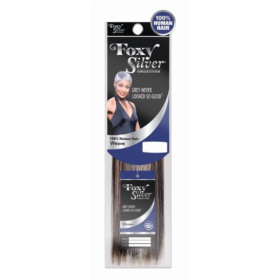 Foxy Silver (Weave - HH Yaki Straight) 10 inch - 100% Human Hair Weave in 60