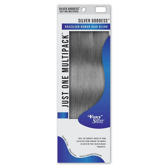 Foxy Silver - Weave (Just One - Straight) - Brazilian Human Hair Blend Weave in 51