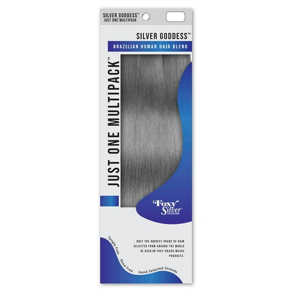 Foxy Silver - Weave (Just One - Straight) - Brazilian Human Hair Blend Weave in 51
