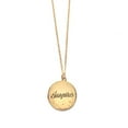 thumbnail image 1 of Foxy Teacher's Gift Inspirational Live, Love, Teach Inspire  Quote Necklace 16" + 1" extension Gold, 1 of 1