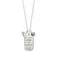 thumbnail image 1 of Foxy Teacher's Gift Inspirational Live, Love, Teach Quote Necklace 16" + 1" extension Silver, 1 of 1