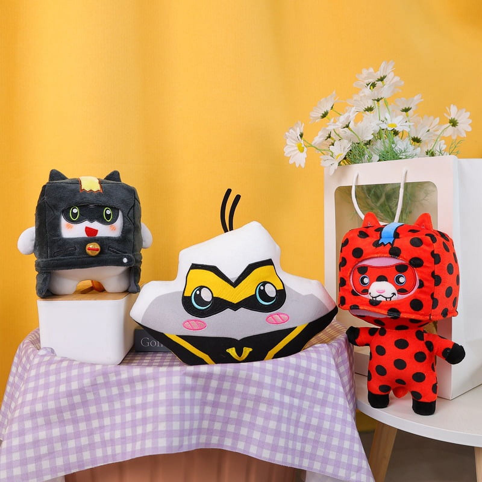 Foxy and Boxy Plush Toys lankybox plushies Soft Stuffed Plush Toys