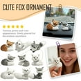 thumbnail image 1 of Foxy plush,Ftuffed fox,Simulation Brown Fox Toy Furs Squatting Fox Model Home Decoration Animals World with Static Action Figures Plush Mini Fox A, 1 of 8