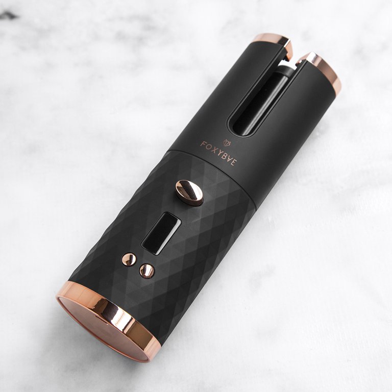 FoxyBae Rose Gold No Strings Attached Wireless Auto Curler Ionic