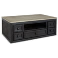 thumbnail image 1 of Ashley Furniture Foyland Wood Coffee Table w/ Lift Top in Black/Light Brown, 1 of 7