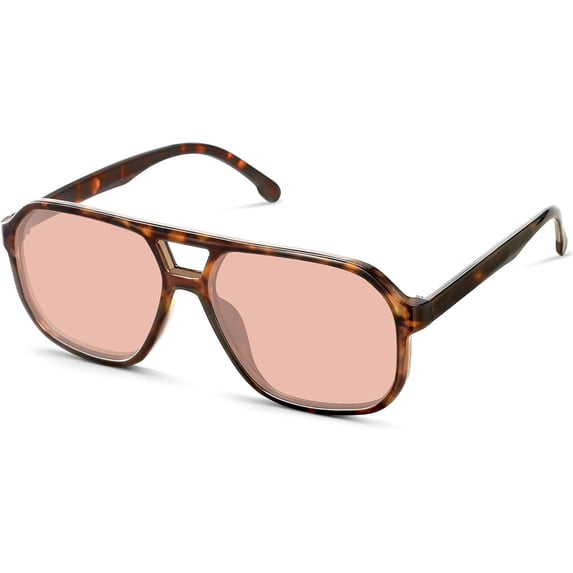 Fozono Oversized Aviator Sunglasses, Retro Square UV400
