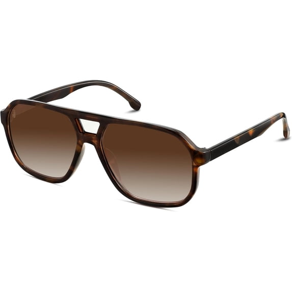 Fozono Oversized Aviator Sunglasses, Retro Square UV400