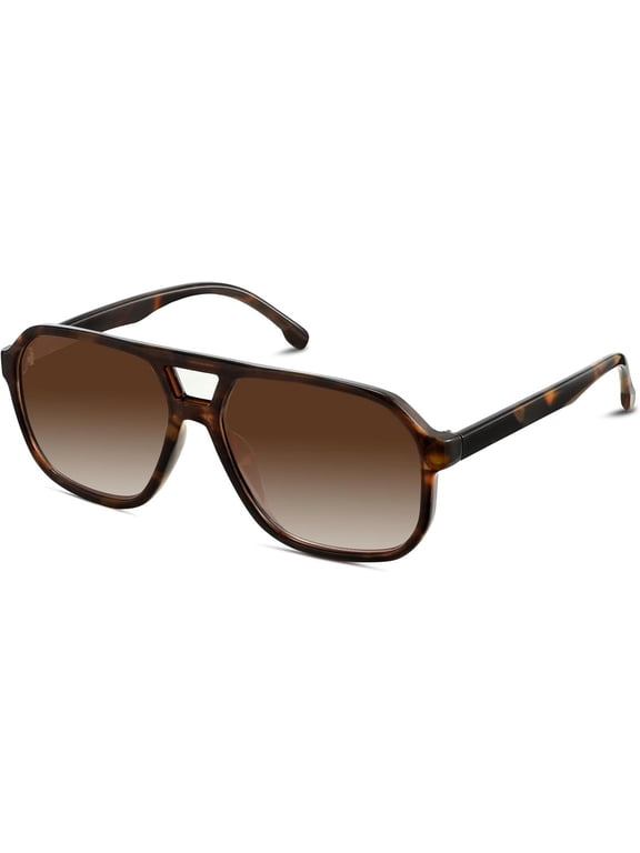 Oversized Aviator Sunglasses, Retro Square UV400