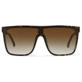 thumbnail image 1 of Fozono Oversized Flat Top Shield Sunglasses, Unisex One Piece UV Protection, 1 of 6