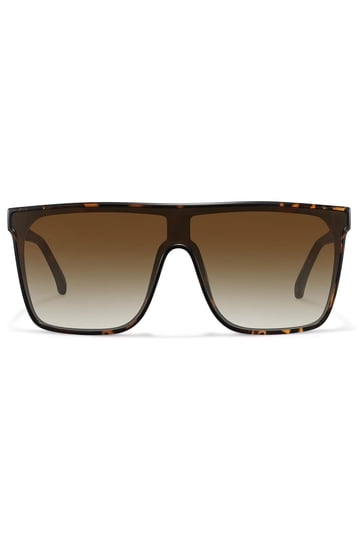 Flat Top Shield Sunglasses for Men and Women display picture 1