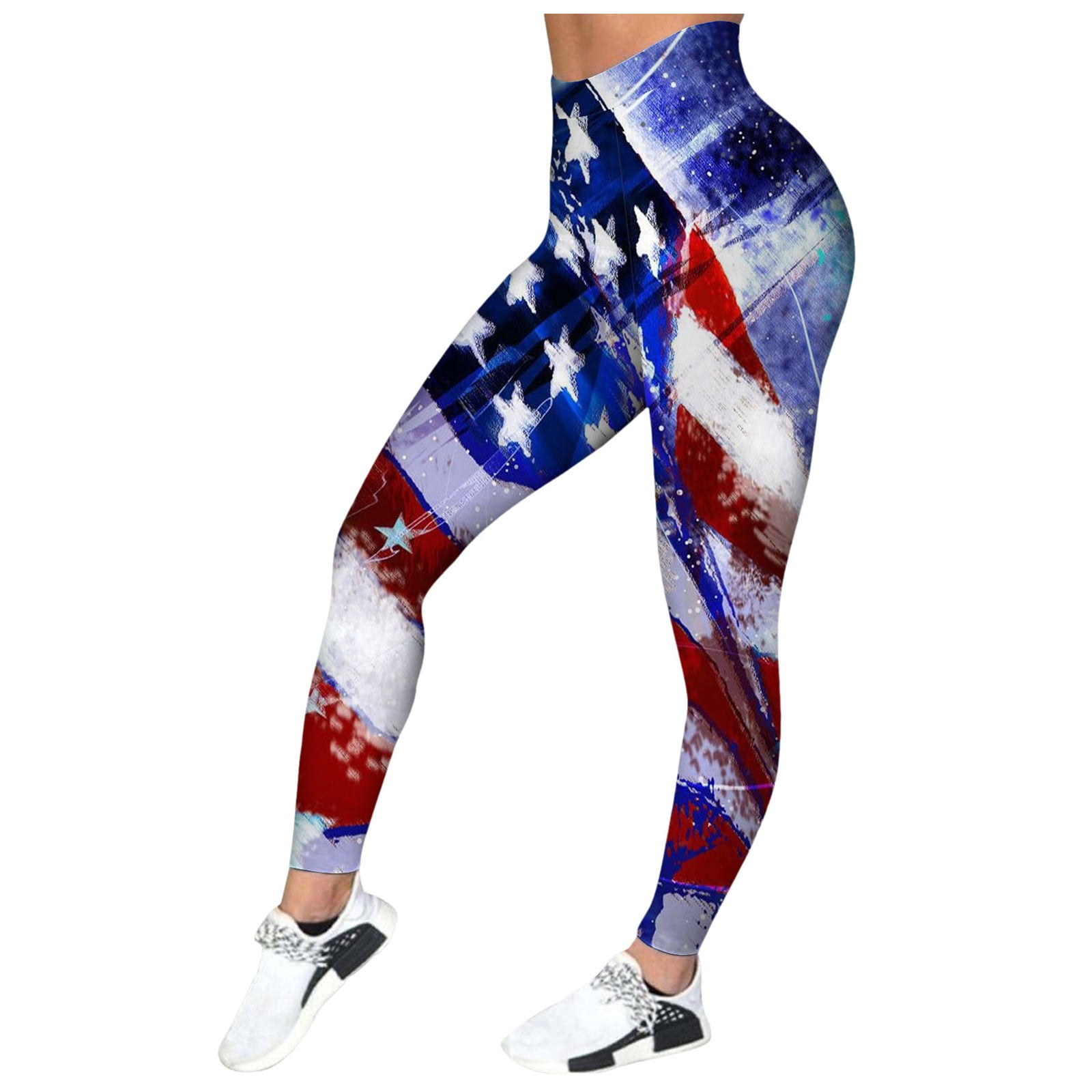 Fozruso 4th of July Women's Independence Day Printed Leggings Hip ...