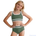thumbnail image 1 of Fozruso Adjustable Strap Two Piece Girls Swimwear Comfortable Cute Bikini For Beach Pool Swimming Sun 2 Piece Bathing Suit Sizes 11-12 Years, 1 of 6