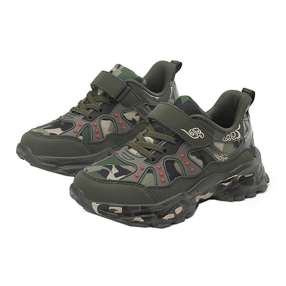 Fozruso Autumn And Winter New Casual Canvas Children's Shoes Light Soft Soles Large Middle Children Training Sports Shoes Sizes 10.5 Little Kid(Multicolor)