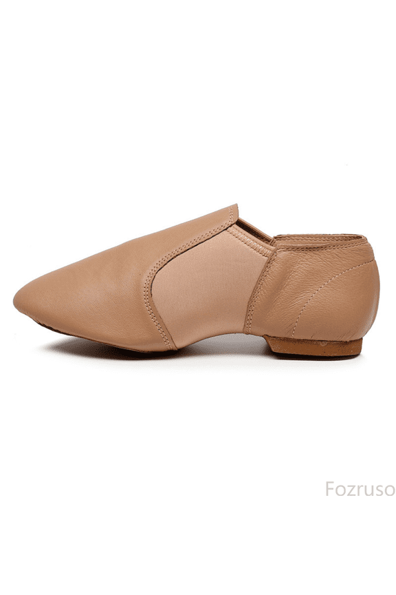 Azz Shoes For Girls And Boys PU Leather Slip On Jazz Dance Shoes (Toddler/Little Kid/Big Kid),Sizes 1(9-9.5 Years)