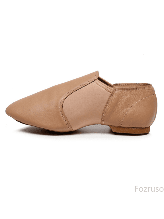 Azz Shoes For Girls And Boys PU Leather Slip On Jazz Dance Shoes (Toddler/Little Kid/Big Kid),Sizes 13.5(8-9 Years)