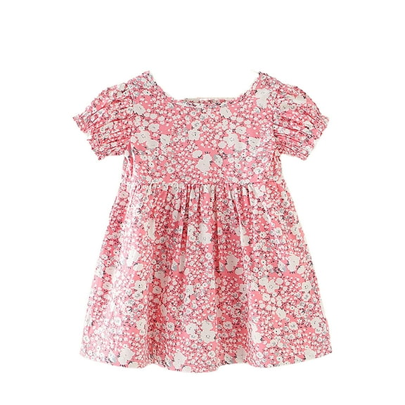 Fozruso Baby Baby Girls' Dresses Little Girls Fluffy Summer Dresses,Sizes 3-4 Years