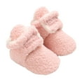 thumbnail image 1 of Fozruso Baby Boy Girl Boots Shoes Winter Snow Bowknot Soft Sole Warm Toddler Prewalker Booties,Sizes 4(0-6 Months), 1 of 4