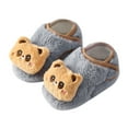 thumbnail image 1 of Fozruso Baby Boys Girls Baby Socks Shoes Toddler Shoes Floor Socks Shoes Cartoon New Year New Year Li Print Sizes 5 Toddler(Gray), 1 of 3