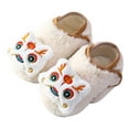 thumbnail image 1 of Fozruso Baby Boys Girls Baby Socks Shoes Toddler Shoes Floor Socks Shoes Cartoon New Year New Year Li Print Sizes 5 Toddler(White), 1 of 4