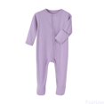 thumbnail image 1 of Fozruso Baby Boys Romper Jumpsuit Winter Ribbed Long Sleeve Outfit Soft Comfortable Bodysuit Toddler Clothes Boys Rompers Sizes 9-12 Months, 1 of 3