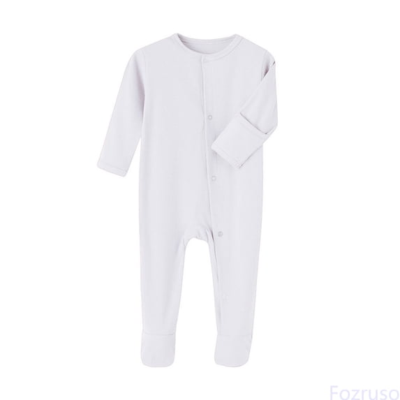 Fozruso Baby Boys Romper Jumpsuit Winter Ribbed Long Sleeve Outfit Soft Comfortable Bodysuit Toddler Clothes Boys Rompers Sizes 9-12 Months