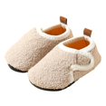 thumbnail image 1 of Fozruso Baby Floor Socks Non Slip Insulation Soft Soled Shoes Socks Autumn And Winter Thick Soled Children's Socks Shoes Sizes 9 Little Kid(Beige), 1 of 6