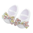 thumbnail image 1 of Fozruso Baby Girls Boys Soft Toddler Shoes Toddler Walkers Shoes Princess Shoes Sizes 4 Toddler(White), 1 of 4