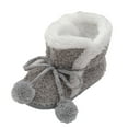 thumbnail image 1 of Fozruso Baby Girls Boys Warm Shoes Soft Booties Snow Soft Comfortable Boots Infant Toddler Warming And Fashion Shoes Sizes 5 Toddler(Gray), 1 of 4