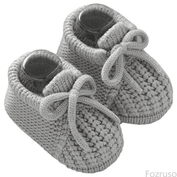 Fozruso Baby Girls First Walking Shoes Soft Sole Knit Booties With Bow For Infant Toddler Winter Indoor Outdoor Suitable For 0 12 Months,Sizes 3.5(3-6 Months)