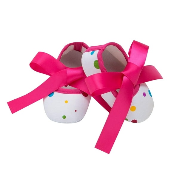 Fozruso Baby Girls Toddler Shoes Printed Cotton Shoes Soft Soled Spring And Autumn Non Baby Shoes Festival Princess Shoes Sizes 5 Toddler(White)