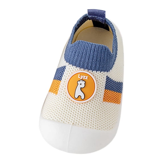 Fozruso Baby Indoor Walking Shoes With Soft Soles For And Young Children Mesh Breathable And Non Socks And Shoes Sizes 5 Toddler(Blue)