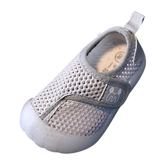 Fozruso Baby Mesh Slip On Shoes For Spring And Summer Sizes 3 Toddler(Gray)