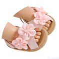 thumbnail image 1 of Fozruso Baby Sandals For 0 18 Months Soft Breathable Summer Walking Shoes Cute Floral Design Casual Comfortable Footwear,Sizes 5 Toddlers 6-12 Months(Red), 1 of 7