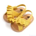 thumbnail image 1 of Fozruso Baby Sandals For Soft Sole Summer Casual Shoes Breathable Lightweight Comfortable First For Boys Girls 0 18 Months,Sizes 4 Toddlers 0-6 Months(Yellow), 1 of 7