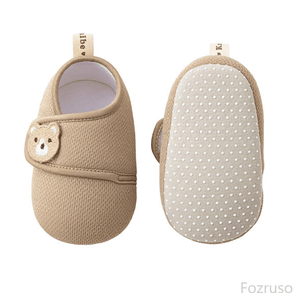 Fozruso Baby Sneakers Soft Sole First Cute Cartoon Design Infant Shoes For Boys Girls Indoor Outdoor Learning Walking,Sizes 4(0-6 Months)