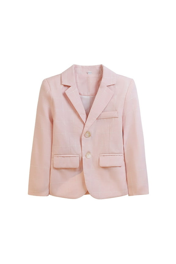 Big Kid Boys Blazer Suit Jacket 18-24 Months,Two Button Slim Fit Kids School Party Blazer Suit Coat