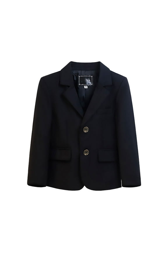 Big Kid Boys Blazer Suit Jacket 4-5 Years,Two Button Slim Fit Kids School Party Blazer Suit Coat