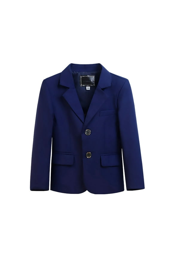 Big Kid Boys Blazer Suit Jacket 6-7 Years,Two Button Slim Fit Kids School Party Blazer Suit Coat