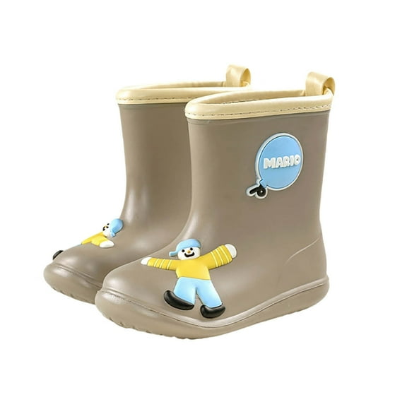 Fozruso Boys Boots For Outdoor Rainy Days Comfortable Short Ankle Boots For Kids Age 1 8 Year Old Durable Sole Lightweight Hiking Shoes For All Seasons,Sizes 13(7-8 Years)