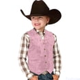 thumbnail image 1 of Fozruso Boys Cowboy Vest for Kids Retro Style Casual Waistcoat Toddler Wedding Party Outfit School Uniform Vest Sizes 7-8 Years, 1 of 4