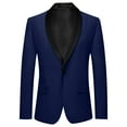 thumbnail image 1 of Fozruso Boys Cute Hooded Jacket 13-14 Years,Girls Boys Long Sleeve Lapel Formal Suit Jacket Button Fashion Casual Coat Business Suit For Kids Blue, 1 of 3