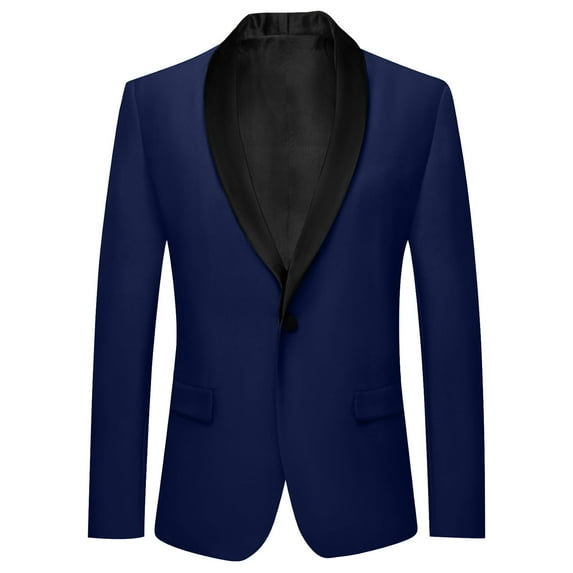 Fozruso Boys Cute Hooded Jacket 13-14 Years,Girls Boys Long Sleeve Lapel Formal Suit Jacket Button Fashion Casual Coat Business Suit For Kids Blue