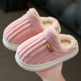 thumbnail image 1 of Fozruso Boys Girls Fuzzy Slippers for Kids Slip-On House Shoes Non Slip Thick Soled Winter Warm Lined Slippers for Indoor Outdoor, 1 of 5