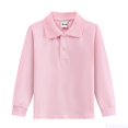 thumbnail image 1 of Fozruso Boys and Girls School Uniform Long Sleeve Collared Shirt,Button Closure,Comfortable Breathable Tops for Kids Kids Collared Tops Sizes 10-11 Years, 1 of 3