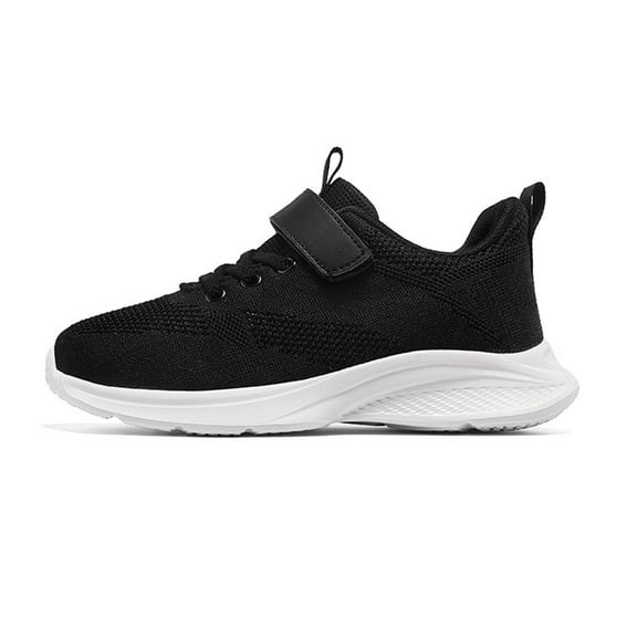 Fozruso Boys Girls Sneakers Kids Sports Running Walking Shoes For Toddler/Little Kid/Big Kid Sizes 12 Little Kid(Black)