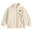 thumbnail image 1 of Fozruso Boys Lightweight Puffer Jacket 6-7 Years,Toddler Fleece Jacket Lightweight Hooded Warm Coats For Baby Boys Girls Beige, 1 of 4