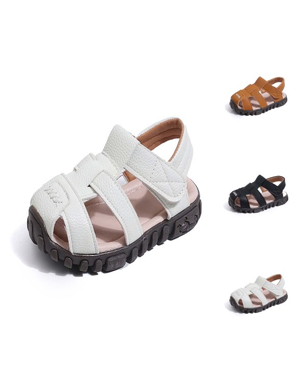 Boys Sandals Close Toe,Sizes 12 Little Kid,Boys Closed Toe Sport Sandals For Outdoor Play Beach Walking Casual Fashion Kids Water Shoes With Protective Design