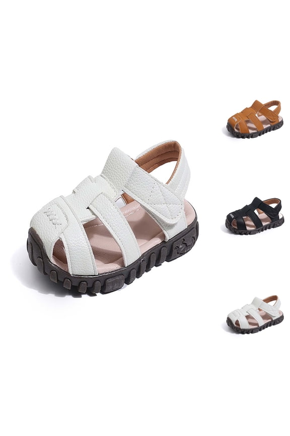 Boys Sandals Close Toe,Sizes 7 Toddler,Boys Closed Toe Sport Sandals For Outdoor Play Beach Walking Casual Fashion Kids Water Shoes With Protective Design